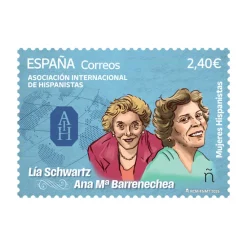 Sello Mujeres Hispanistas. Asociación Internacional de Hispanistas | Pack de 2