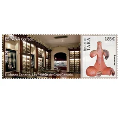 Sello Museo Canario. Las Palmas de Gran Canaria | Serie Museos | Pliego Premium