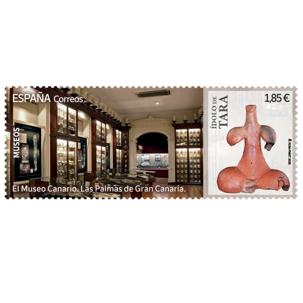 Sello Museo Canario. Las Palmas de Gran Canaria | Serie Museos | Pliego Premium