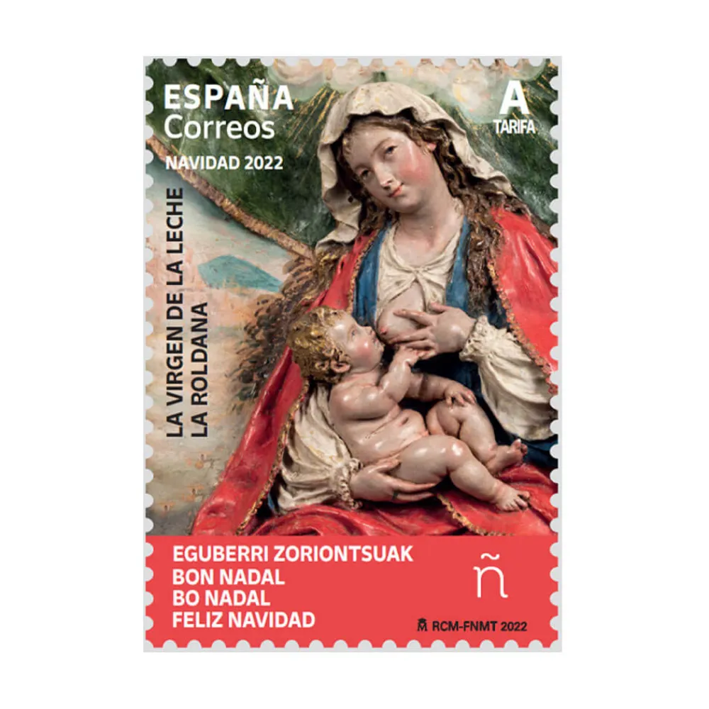 Sello Navidad 2022. La Virgen de la Leche. Tarifa A | Pack de 5