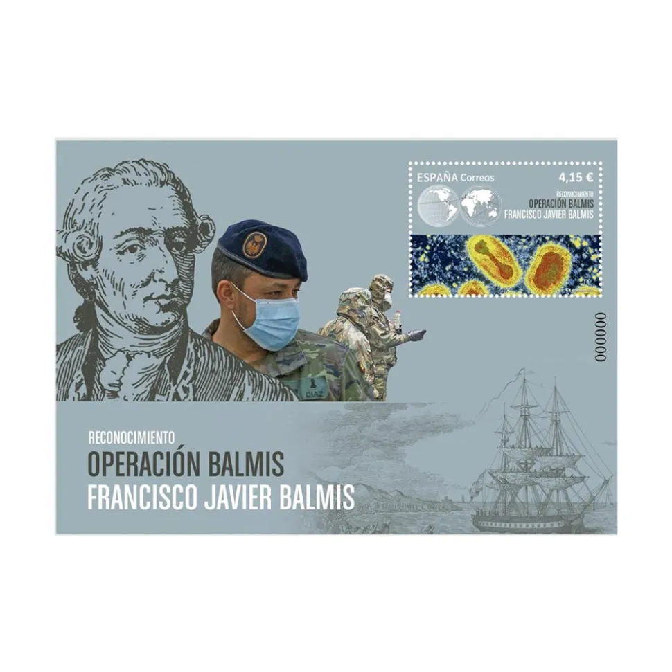 Sello Operación Balmis y Berenguer | Hoja Bloque