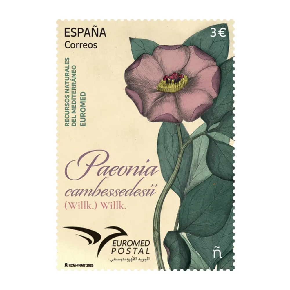 Sale Sello Paeonia cambessedesii | Serie Euromed - Recursos Naturales del Mediterráneo