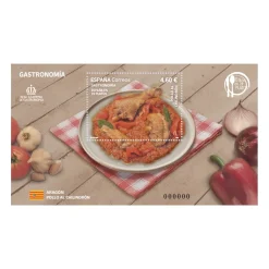 Outlet Sello Pollo al chilindrón. Aragón | Gastronomía: España en 19 platos 2025 | Hoja bloque