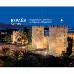 Sello Pueblos con Encanto 2026 | Alcúdia, Sanabria, Villanueva de los Infantes, Zahara de los Atunes | Tarifa A | Hoja bloque