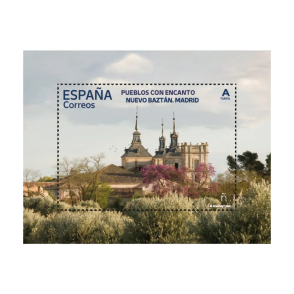 New Sello Pueblos con Encanto 2024 | Serie XIX | Betancuria, Hita, Nuevo Batzán y Peñíscola | Hoja bloque