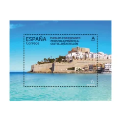 New Sello Pueblos con Encanto 2024 | Serie XIX | Betancuria, Hita, Nuevo Batzán y Peñíscola | Hoja bloque