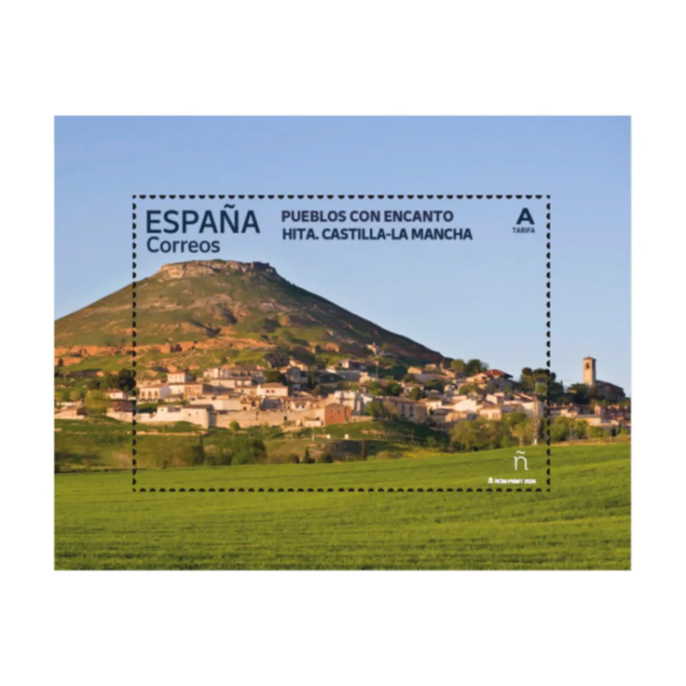 New Sello Pueblos con Encanto 2024 | Serie XIX | Betancuria, Hita, Nuevo Batzán y Peñíscola | Hoja bloque