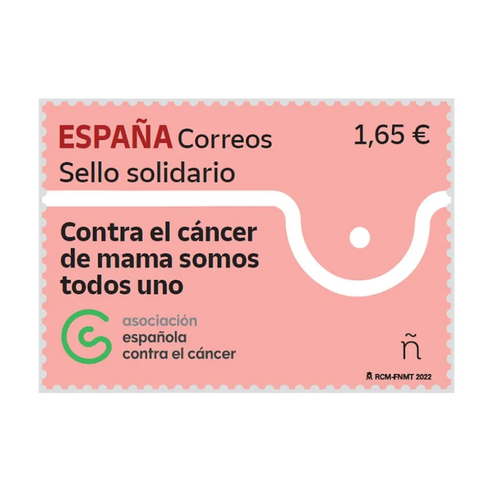 Sello solidario contra el cáncer de mama (pack de 5)