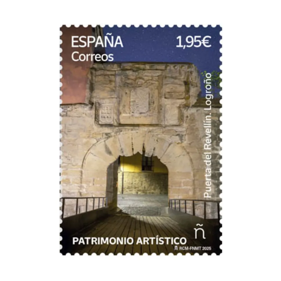 Sellos Patrimonio artístico 2025 | Iglesia de San Salvador Vilar das Donas y Puerta del Revellín