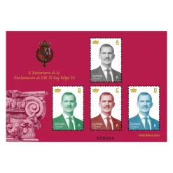 Discount Sellos S.M. El Rey Felipe VI | Tarifas A, B, C y D | Hoja bloque