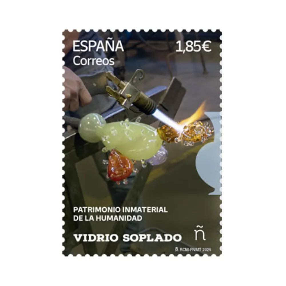 Online Sellos Vidrio soplado y Piedra en seco | Serie Patrimonio Inmaterial de la Humanidad