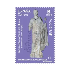 Sello yacimiento romano de Clunia. Burgos. Europa 2025 | Tarifa B | Pliego Premium