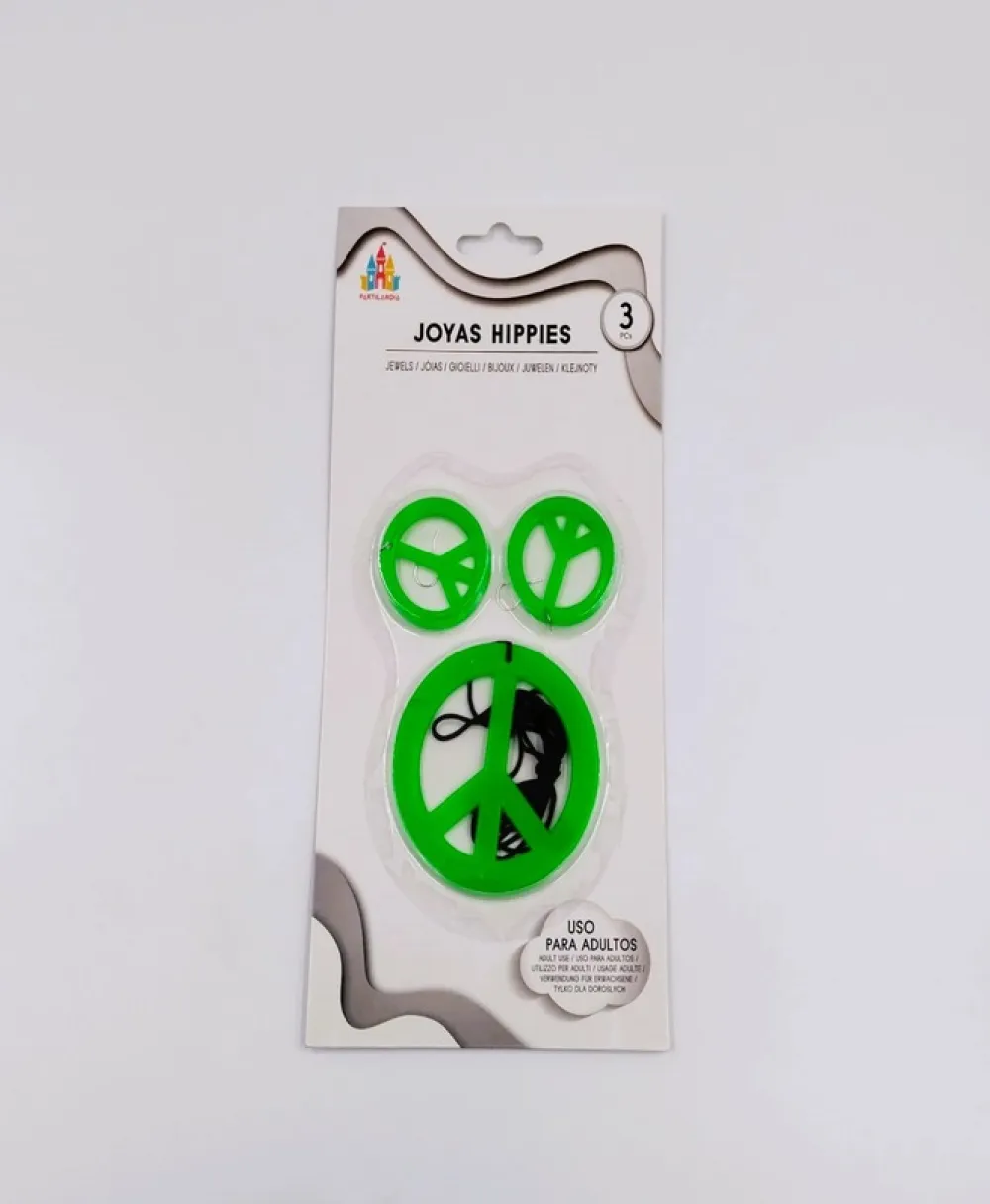 Sale Partilandia Set collar y un par de pendientes hippies