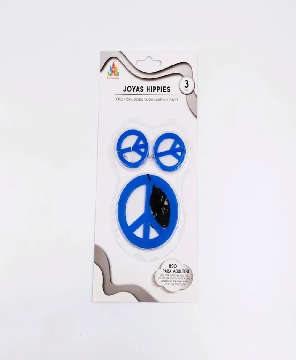 Sale Partilandia Set collar y un par de pendientes hippies