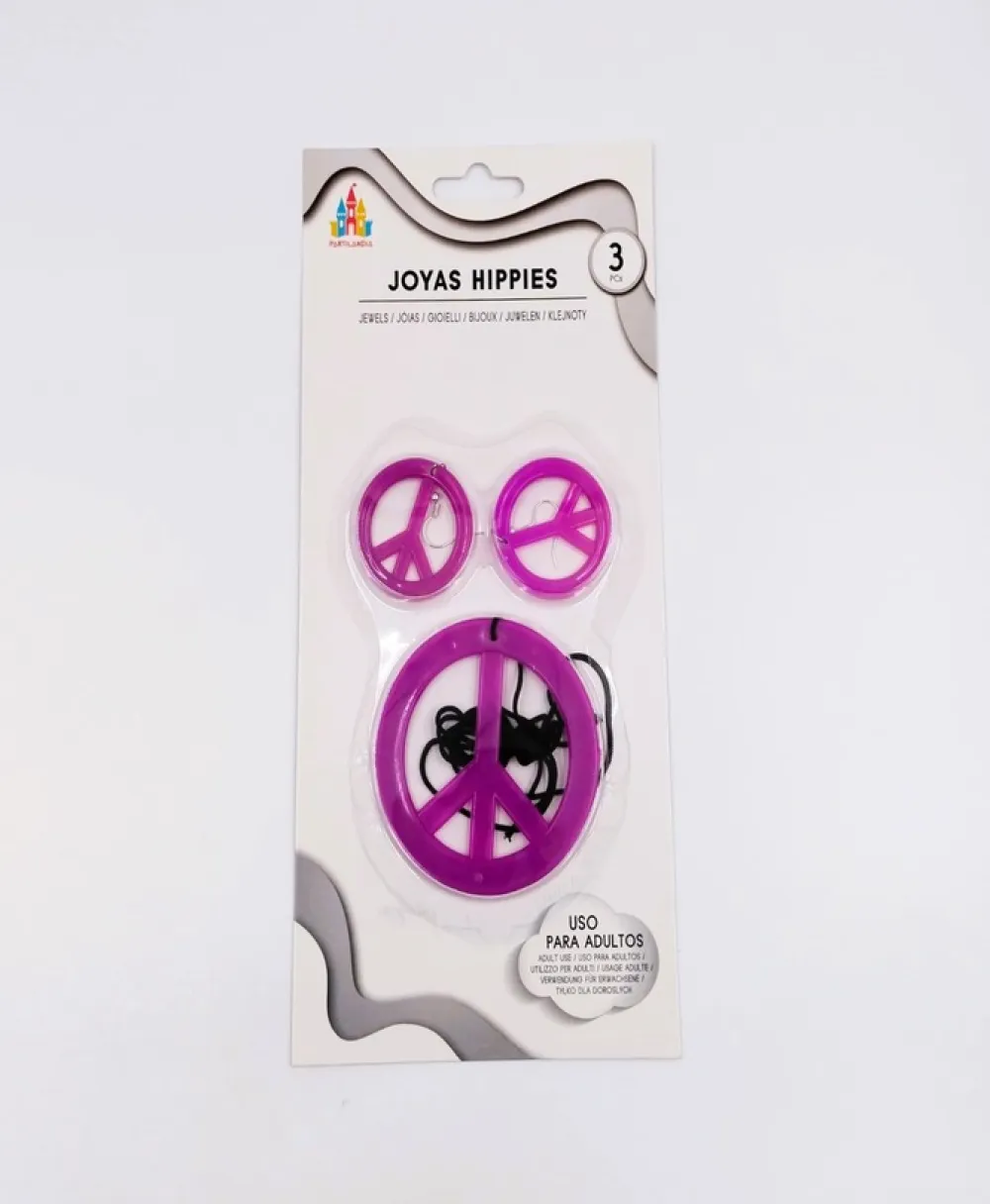 Sale Partilandia Set collar y un par de pendientes hippies