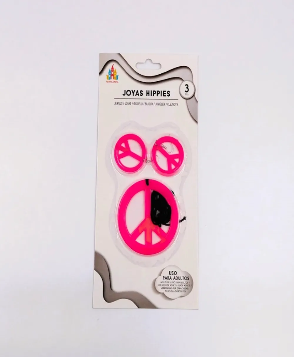 Sale Partilandia Set collar y un par de pendientes hippies