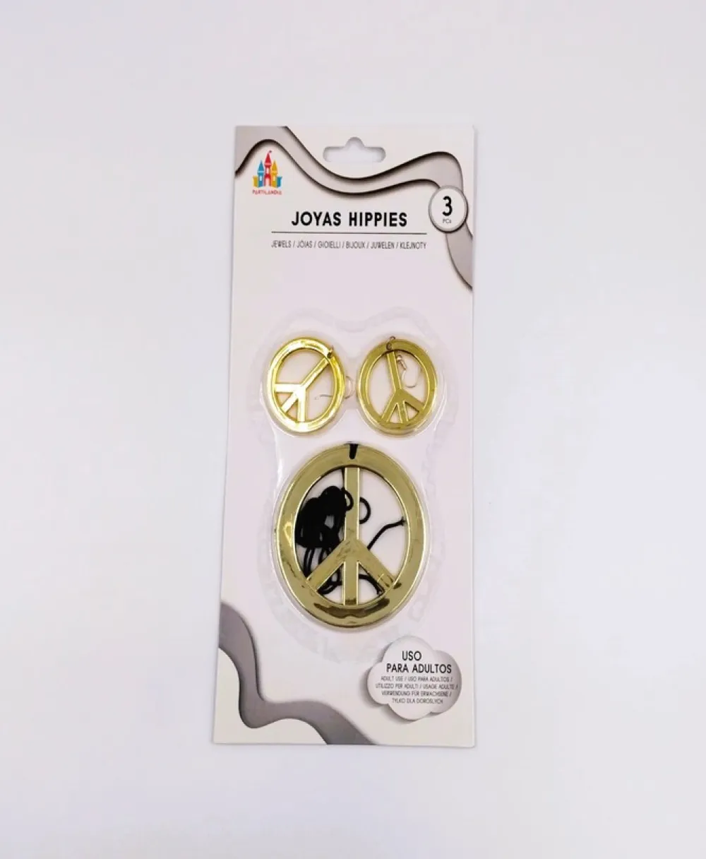 Sale Partilandia Set collar y un par de pendientes hippies