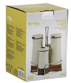Set de aceiteras de 4 unidades - Capacidad 120 ml - 230 ml