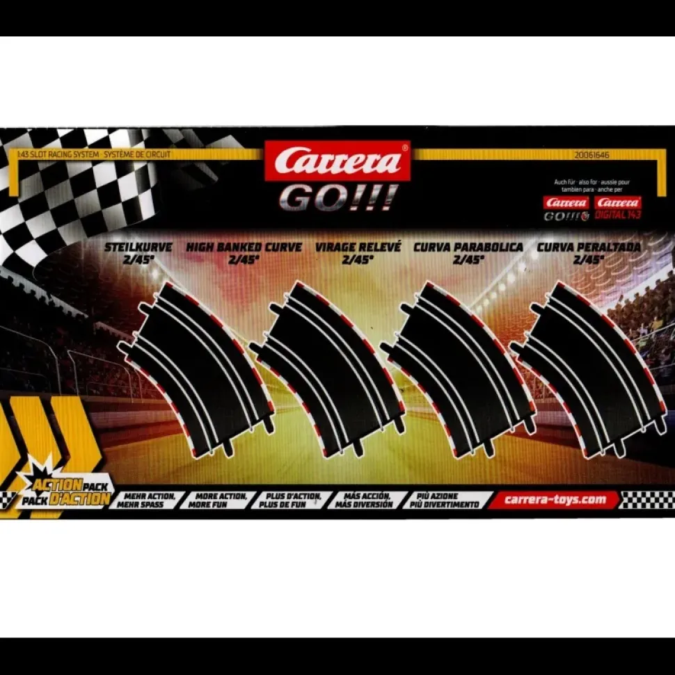 Set de Ampliación Curva Peraltada del Circuito Slot de Carrera GOO!!!