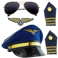 Disfraces Lucero Set de Piloto Avión Adulto