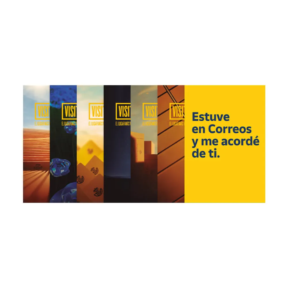 Clearance Set de 7 postales Visit Correos