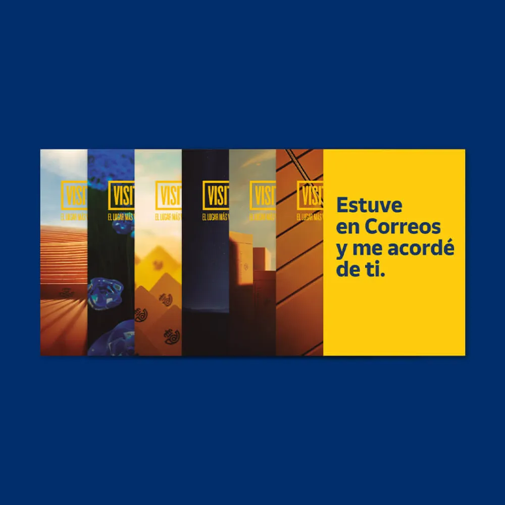 Clearance Set de 7 postales Visit Correos