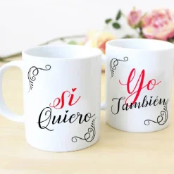 Set de 2 tazas Sí Quiero & Yo También