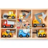 Best Moltó Set de Vehículos de Construcción de Madera para Niños - Molto