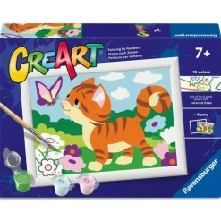 Set Pintar por números de Gatito Curioso CreArt - Ravenburger E