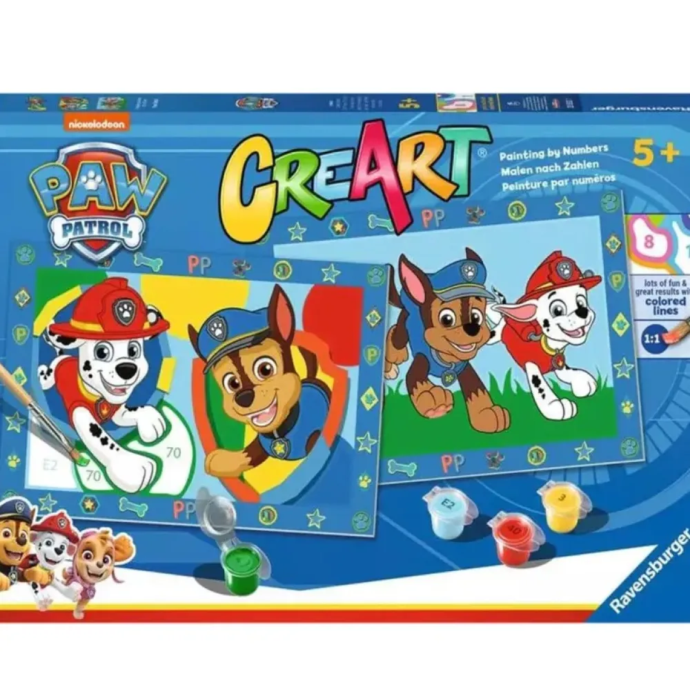 Patrulla Canina Set Pintar por números de la CreArt