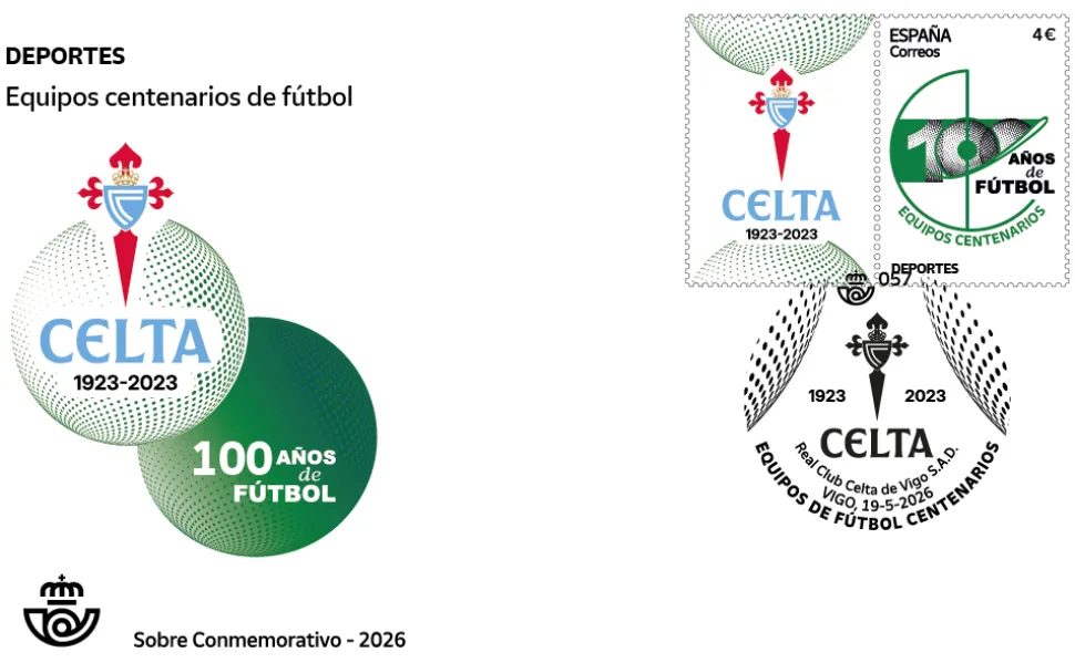 Hot Sobre del primer día. Deportes. Equipos centenarios de fútbol. Rayo Vallecano 1924 - 2024