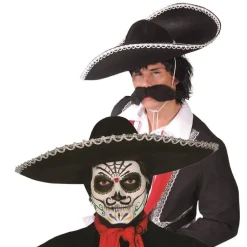 Sombrero Mejicano Negro Fieltro 55cm.