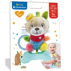 New Clementoni Sonajero Blandito Dulce Perrito para Bebés -