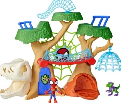 Discount Spidey and This Amazing Friends Spidey Dino webs árbol arácnido de Hasbro