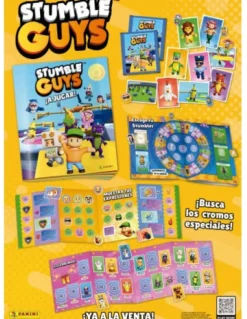 Hot PANINI Stumble Guys Sticker Álbum de cromos vacío y 5 sobres Colección 2024 pegatinas