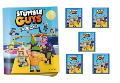 Hot PANINI Stumble Guys Sticker Álbum de cromos vacío y 5 sobres Colección 2024 pegatinas