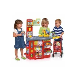 Supermercado Infantil con Carrito Rojo