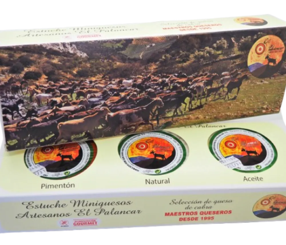 Quesería Artesanal El Palancar Surtido queso semicurado de cabra El Palancar