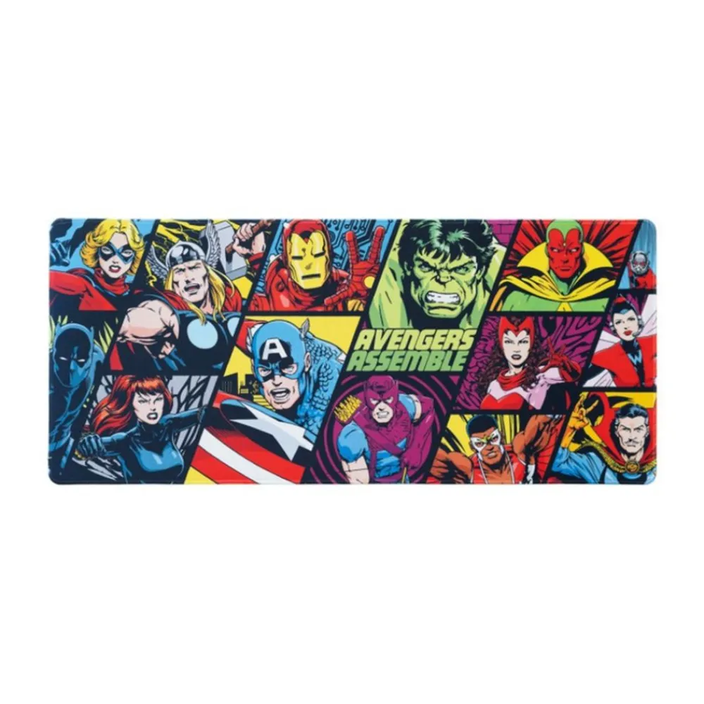 Best Erik Tapete Alfombrilla de Escritorio XL Superhéroes Marvel 80x35cm
