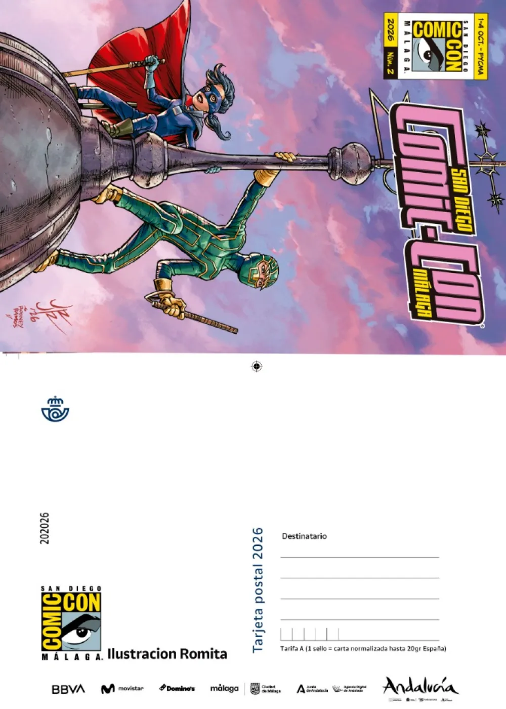 New Tarjeta Postal Comic-Con Málaga 2026 | Romita