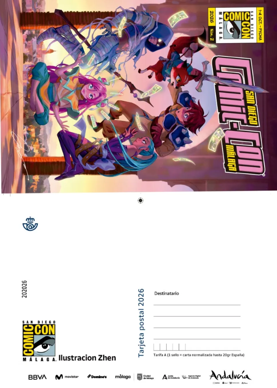 Tarjeta Postal Comic-Con Málaga 2026 | Chen