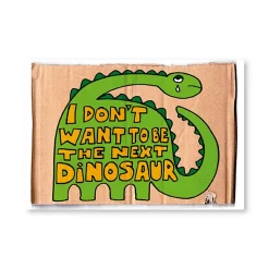 Tarjeta postal Dinosaur - Protest Stamps
