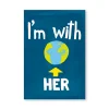 Tarjeta postal I'm with her - Protest Stamps