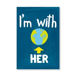 Tarjeta postal I'm with her - Protest Stamps