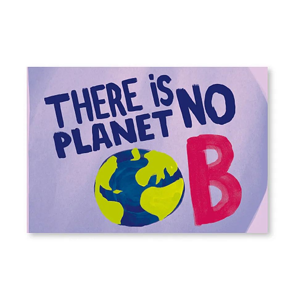Tarjeta postal Planet B - Protest Stamps