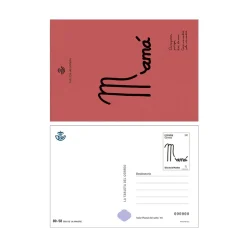 Tarjeta postal prefranqueada Día de la madre