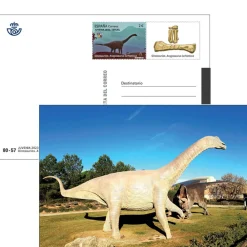 Best Tarjeta postal prefranqueada Juvenia 2023 | Dinosaurios Aragosaurus