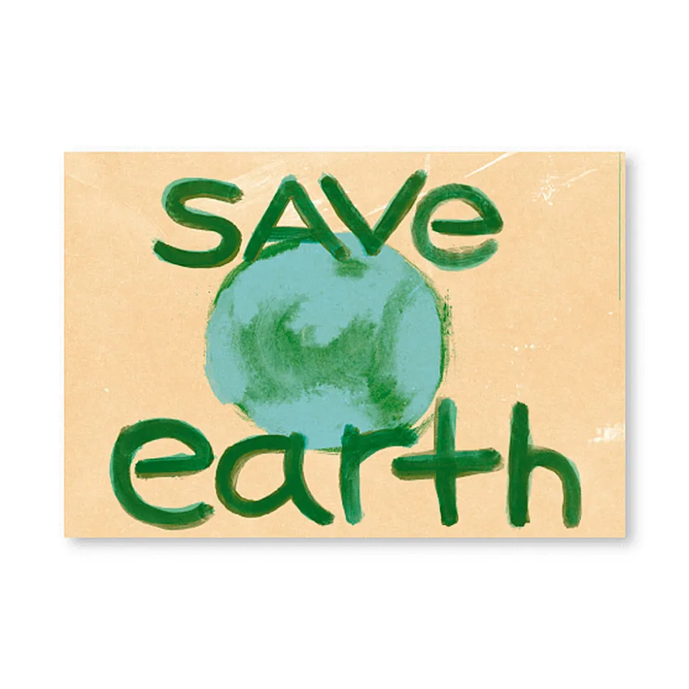 Tarjeta postal Save Earth - Protest Stamps