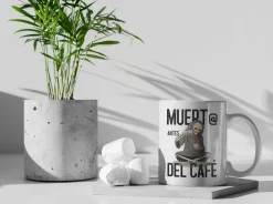 Taza Muerto antes del Café