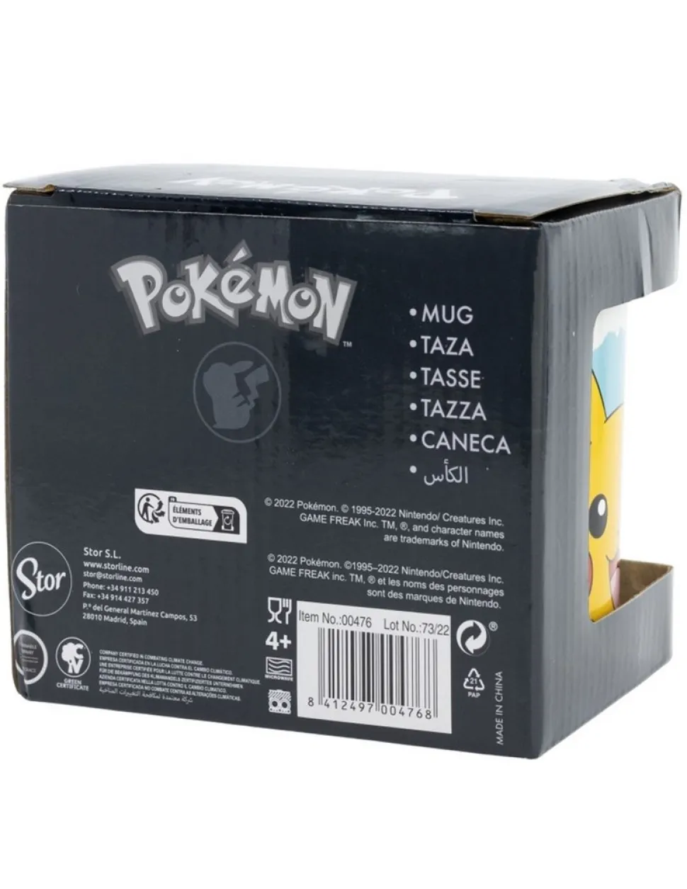 Taza Mug Cerámica Clásicos Caras Face Pokemon 325 ml